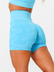 Seamless Camo Shorts#color_electric-blue
