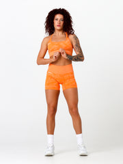 Seamless Camo Shorts#color_neon-orange