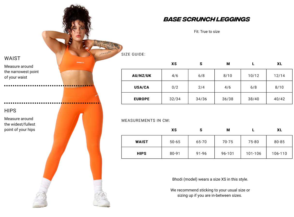 Base Scrunch Leggings | Full Length#colour_chestnut