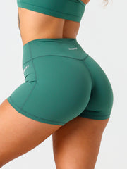 Base 4" Essential Shorts#colour_deep-jade