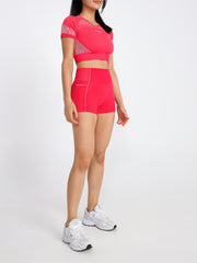 Uplift Seamless Shorts#color_pink-cherry