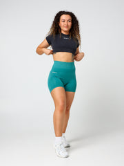 Seamless Scrunch Shorts#colour_deep-turquoise