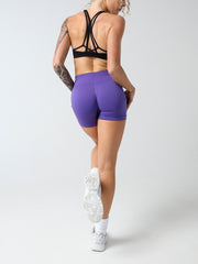 Seamless Scrunch Shorts#colour_violet